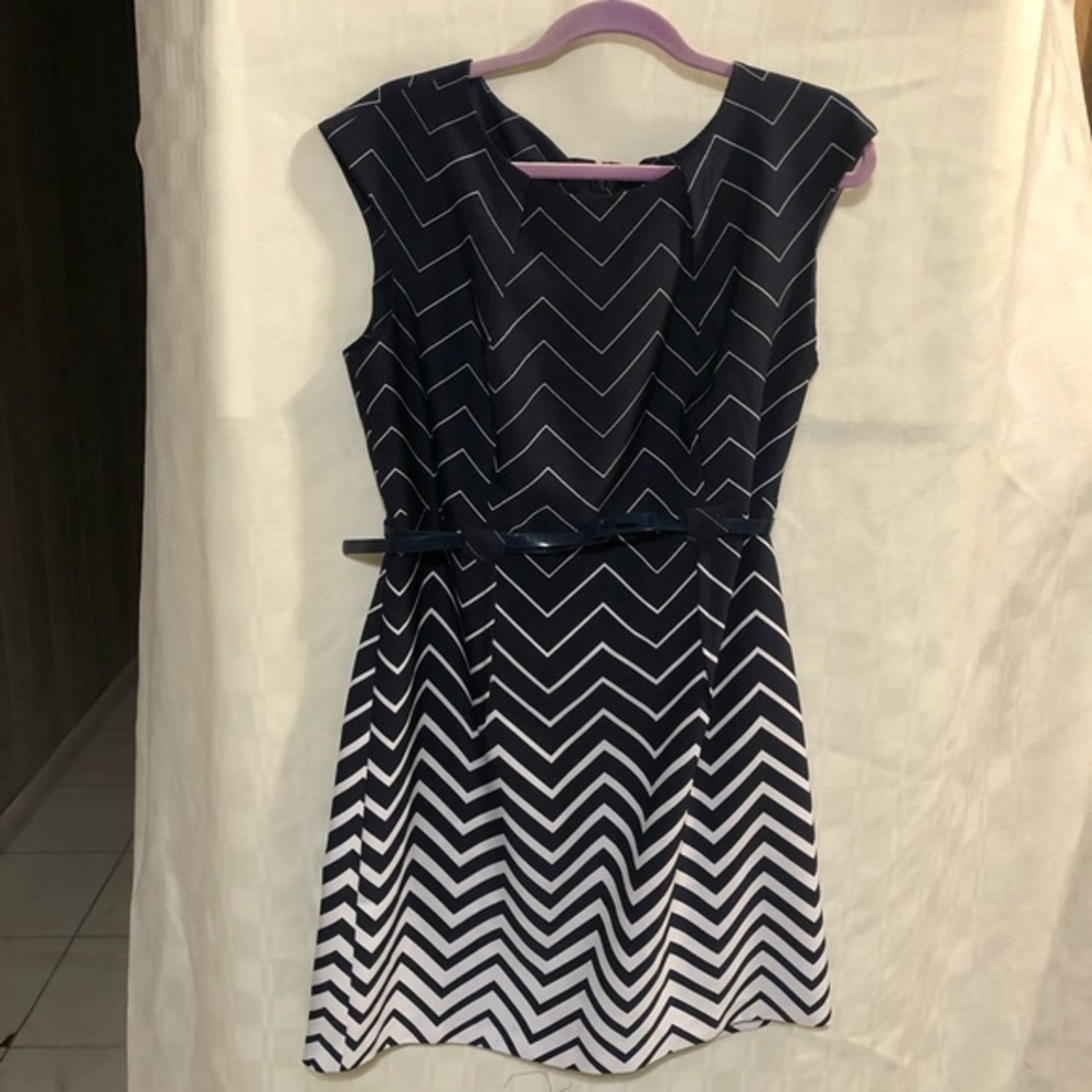 I Le Black & White Dress